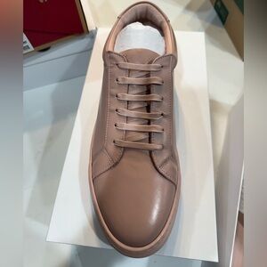 Men's Brown Leather Sneakers